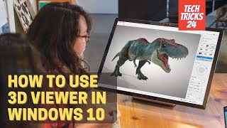 HOW TO USE 3D VIEWER IN WINDOWS 10 tutorial [upl. by Garin]