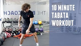 10 Minute Intense Tabatastyle Workout  The Body Coach [upl. by Arrekahs]