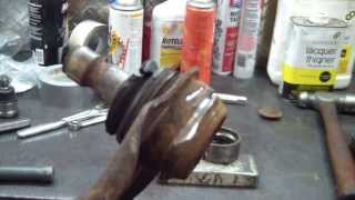 Mazda MPV Ball Joint or Control Arm Replace [upl. by Ahsikram585]