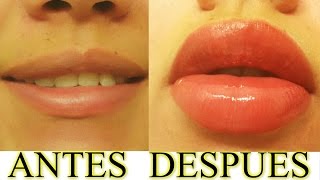 LABIOS MAS GRANDES CON EXFOLIANTE CASERO  AANGIE [upl. by Ennaira]