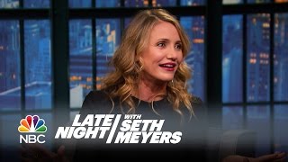 Cameron Diaz Loved Yelling at the Kids in Annie  Late Night with Seth Meyers [upl. by Trebmal478]