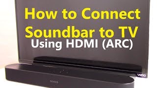 How to Connect Soundbar to TV using HDMI ARC [upl. by Ylrahc]