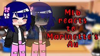 Mlb reacts to marinettes AU [upl. by Wat918]