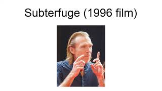 Subterfuge 1996 Film [upl. by Lak]