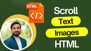 Scrolling images and text in HTML  Marquee tag in HTML [upl. by Lil]