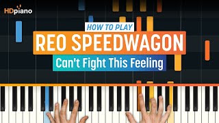 Piano Lesson for quotCant Fight This Feelingquot by REO Speedwagon  HDpiano Part 1 [upl. by Eisle]