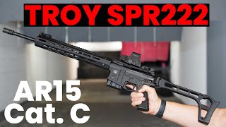 AR15 catégorie C  Troy SPR 222 [upl. by Adnolahs]