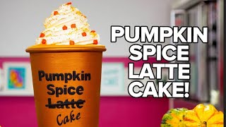 How To Make A PUMPKIN SPICE LATTE CAKE With COFFEE BUTTERCREAM  Yolanda Gampp  How To Cake It [upl. by Horan]