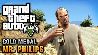 GTA 5  Mission 17  Mr Philips 100 Gold Medal Walkthrough [upl. by Leodora]