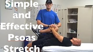 Psoas Stretch  How To Stretch And Release The Iliopsoas [upl. by Luapleahcim]