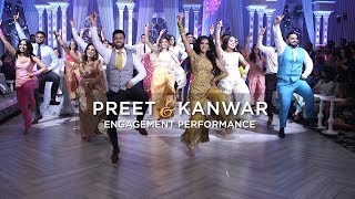 Preet amp Kanwar  Epic Engagement Performance [upl. by Enetsirhc]