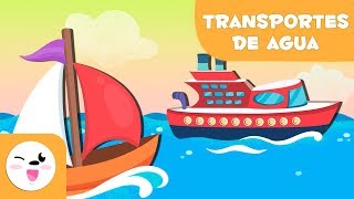 Medios de Transporte acuáticos  Aprende vocabulario [upl. by Aicilat40]