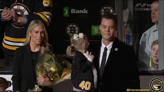 Tuukka Rask retirement ceremony 33122 vs New Jersey Devils [upl. by Felike80]