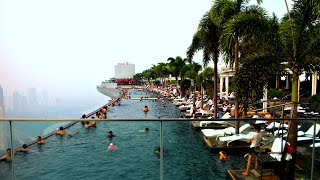 Marina Bay Sands SkyPark Infinity Pool Singapore [upl. by Yttig]