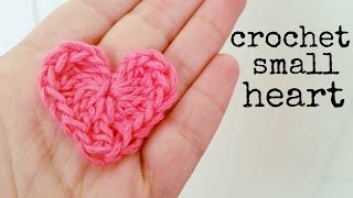 How to Crochet a HEART small size ♥ CROCHET LOVERS [upl. by Anul520]