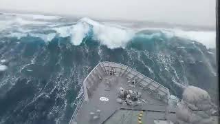 Ships in Storms  10 TERRIFYING MONSTER WAVES Hurricanes amp Thunderstorms at Sea [upl. by Einej376]