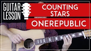 Counting Stars Guitar Tutorial  OneRepublic Guitar Lesson 🎸 Easy Chords  No Capo  Guitar Cover [upl. by Okiman]