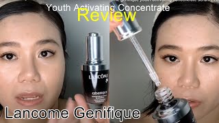 Review Lancôme genifique youth activating concentrate serum  Luxurious skincare [upl. by Girvin]