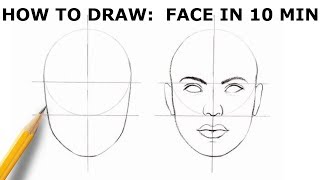 HOW TO DRAW FACE  Basic Proportion [upl. by Sices]