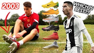 Testing ALL of Cristiano Ronaldos Football Boots 20032019 [upl. by Colbye752]