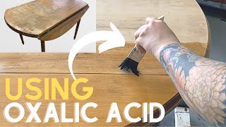 How to LIGHTEN DARK STAINS on furniture [upl. by Dalpe]