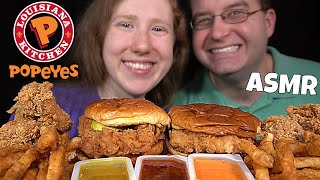 ASMR POPEYES CHICKEN 🍗 SANDWICH MUKBANG With Dave Kay ASMR EATING SOUNDS [upl. by Tibbetts]