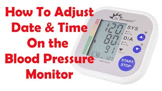 How To Set Date amp Time Setting on Blood Pressure Monitor  Dr Morepen BP settings [upl. by Nevart]