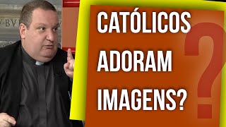 Católicos adoram imagens  RedeSeculo21 [upl. by Yroffej]