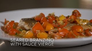 SEARED BRANZINO WITH SAUCE VIERGE RECIPE FROM LUDO LEFEBVRE  THE MIND OF A CHEF POWERED BY BREVILLE [upl. by Owens]