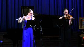 Wolfgang Amadeus Mozart Duet for flute and violin [upl. by Kcinimod740]