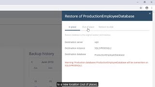 SQL Database recovery using the Commvault Command Center [upl. by Sherard]