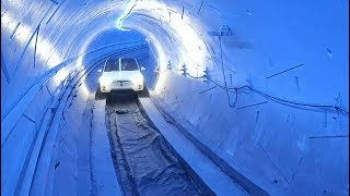 Elon Musk shows off highspeed tunnel beneath Los Angeles [upl. by Uol]