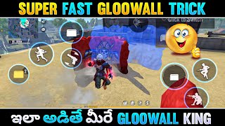 ఇలా అడితే మీరే GLOOWALL KING😎2 FINGER CLAW లోనే PC LEVEL MOVEMENT 🤫BEST GLOOWALL TIPSampTRICKS⚡️ [upl. by Zinck]