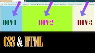 Aligning Divs Side by Side CSS amp HTML tutorial [upl. by Ramgad]