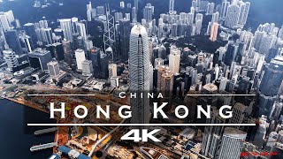 Hong Kong 🇭🇰  by drone 4K [upl. by Eibrik]