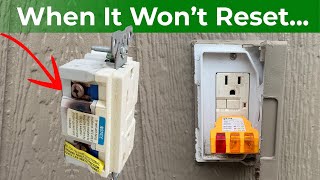 How to Replace an Outdoor GFCI Electrical Outlet that Wont Reset [upl. by Atikahc]