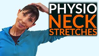 Physio Neck Exercises Stretch and Relieve Routine UPDATE [upl. by Edobalo]