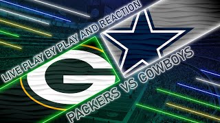 Packers vs Cowboys Live Play by Play amp Reaction [upl. by Anasxor]