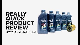 Really Quick Product Review  BMW 5W30 to 0W30 Oil Weight Change [upl. by Ruelu]