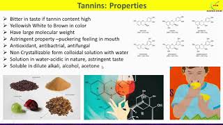 Tannins Introduction Types Sources Properties UsesTannin Secondary Metabolite [upl. by Derril185]