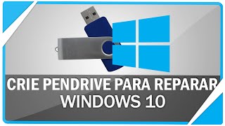 Como criar pendrive para reparar de erros do Windows 10 [upl. by Jairia329]