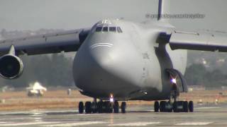 USAF C5 Galaxy up close takeoff at Abbotsford [upl. by Ruel]