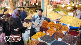 Tehran The Grand Bazaar amp Bustling Street Food [upl. by Areit]