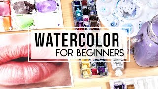 HOW TO USE WATERCOLOR  Guide for Beginners [upl. by Mordecai]