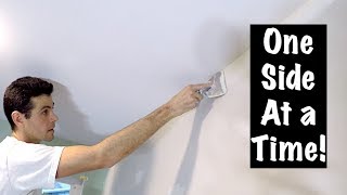 HOW TO COAT INSIDE CORNERS BY HAND drywall [upl. by Marybeth]