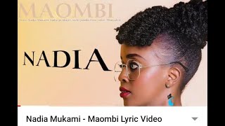 Nadia Mukami  Maombi Lyric Video [upl. by Ecnerolf]