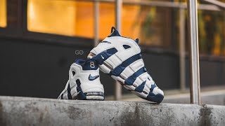 Nike Air More Uptempo quotOlympicquot Review amp OnFeet [upl. by Susi]