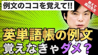 【英語の質問にドンドン答える】英単語帳の例文は覚えなきゃダメ？｜《一問一答》教えて森田先生 [upl. by Valentino]