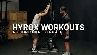 HYROX  Alle Workouts ERKLÄRT  TECHNIK [upl. by Nawd]