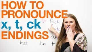 Pronunciation  words ending with X T CK [upl. by Gorski]